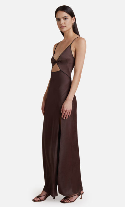 HAZEL MAXI DRESS - CHOCOLATE