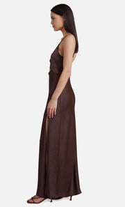 HAZEL MAXI DRESS - CHOCOLATE