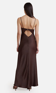 HAZEL MAXI DRESS - CHOCOLATE