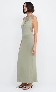 ARIEL HALTER MAXI DRESS - SAGE