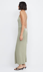 ARIEL HALTER MAXI DRESS - SAGE