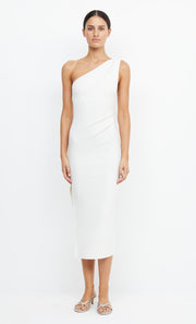 Be Min Asym Midi Bridesmaid Dress in Ivory by Bec + Bridge