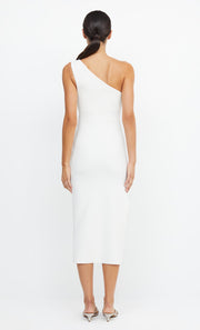 Be Min Asym Midi Bridesmaid Dress in Ivory by Bec + Bridge