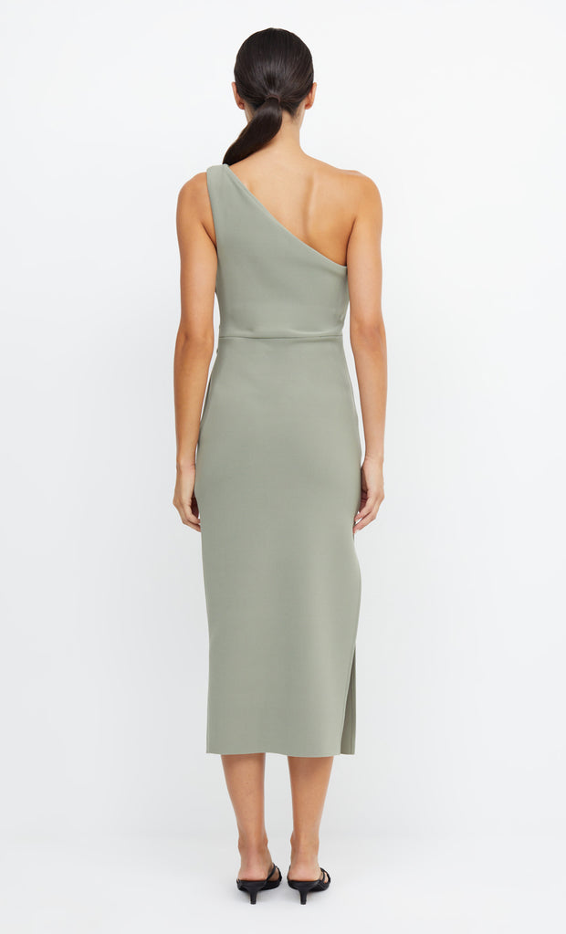 Be Mine Asym Formal Midi Bridesmaid Dress in Sage Green by Bec + Bridge