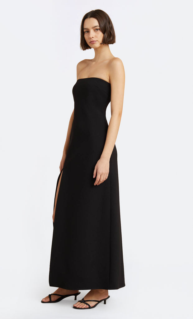 RYAN STRAPLESS DRESS - BLACK