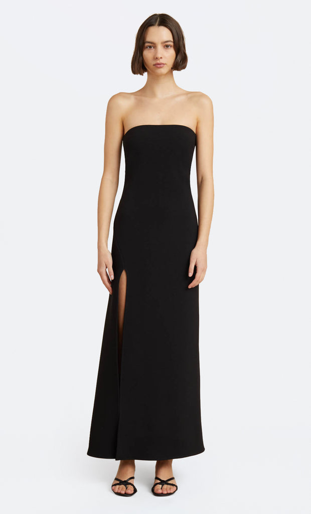 RYAN STRAPLESS DRESS - BLACK