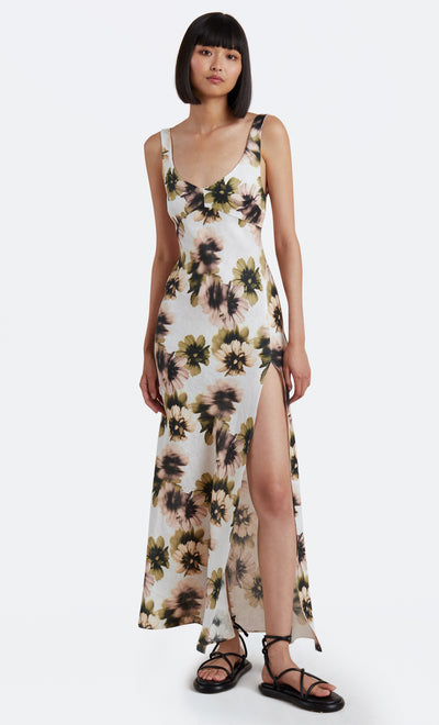 BLOOM LINEN MAXI - IVORY PRINT