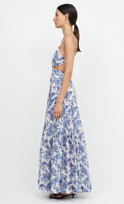 CARLA V MAXI DRESS - PORCELAIN FLORAL