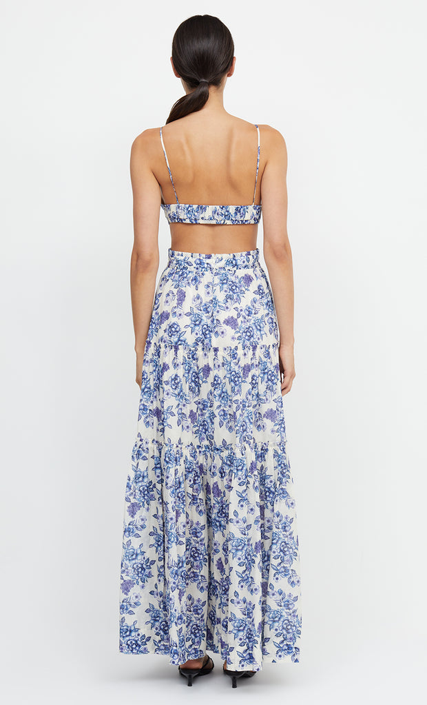 CARLA V MAXI DRESS - PORCELAIN FLORAL