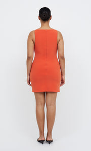 CLOVER MINI DRESS - ORANGE