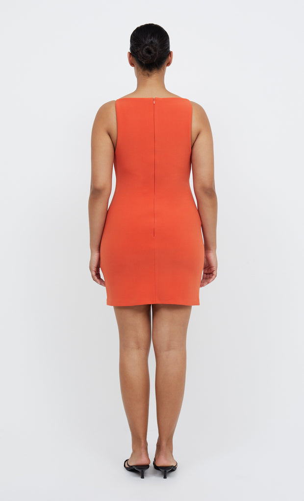 CLOVER MINI DRESS - ORANGE