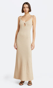 EFFIE KNIT KEY MAXI DRESS - SHELL