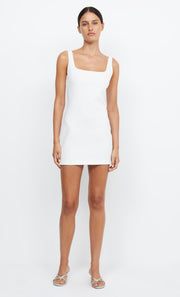 GRACE TUCK MINI DRESS - IVORY