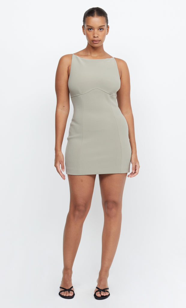 MARISOL MINI DRESS - SILVER SAGE