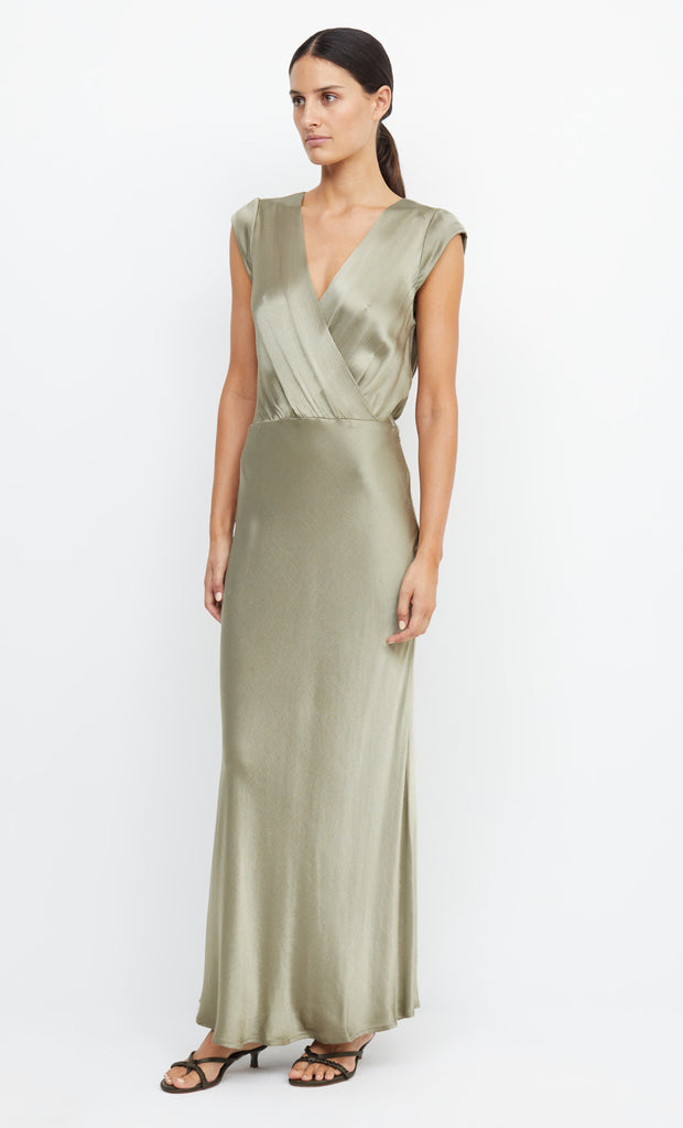 Moon Dance Maxi Dress V Neck in Sage Green by Bec + Bridge