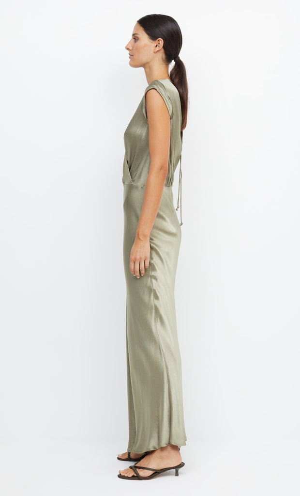 Moon Dance Maxi Dress V Neck in Sage Green by Bec + Bridge