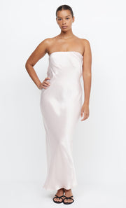 MOON DANCE STRAPLESS DRESS - BLUSH