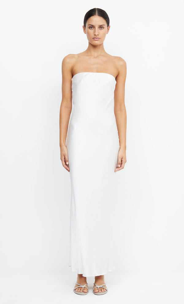 Moon Dance Strapless Bridesmaid Bridal Dress in Ivory White by Bec + Bridge