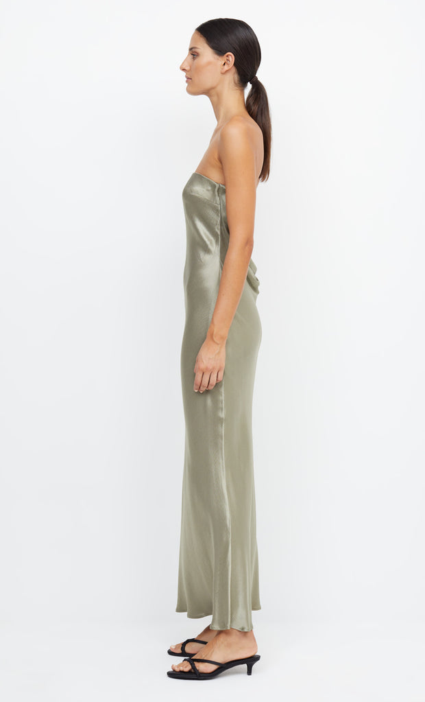 Moon Dance Strapless Bridesmaid Dress in Sage Green by Bec + Bridge