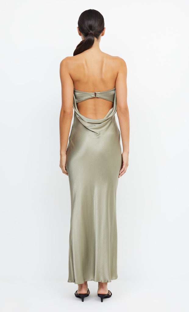 Moon Dance Strapless Bridesmaid Dress in Sage Green by Bec + Bridge