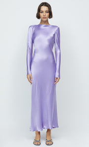 REN L/S MIDI DRESS - LILAC