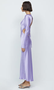 REN L/S MIDI DRESS - LILAC