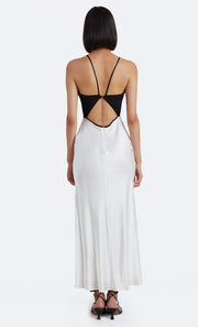 CARMEN MAXI DRESS - IVORY/PISTACHIO