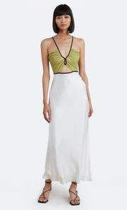 CARMEN MAXI DRESS - IVORY/PISTACHIO