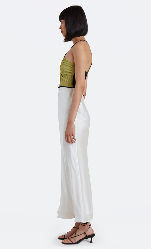 CARMEN MAXI DRESS - IVORY/PISTACHIO