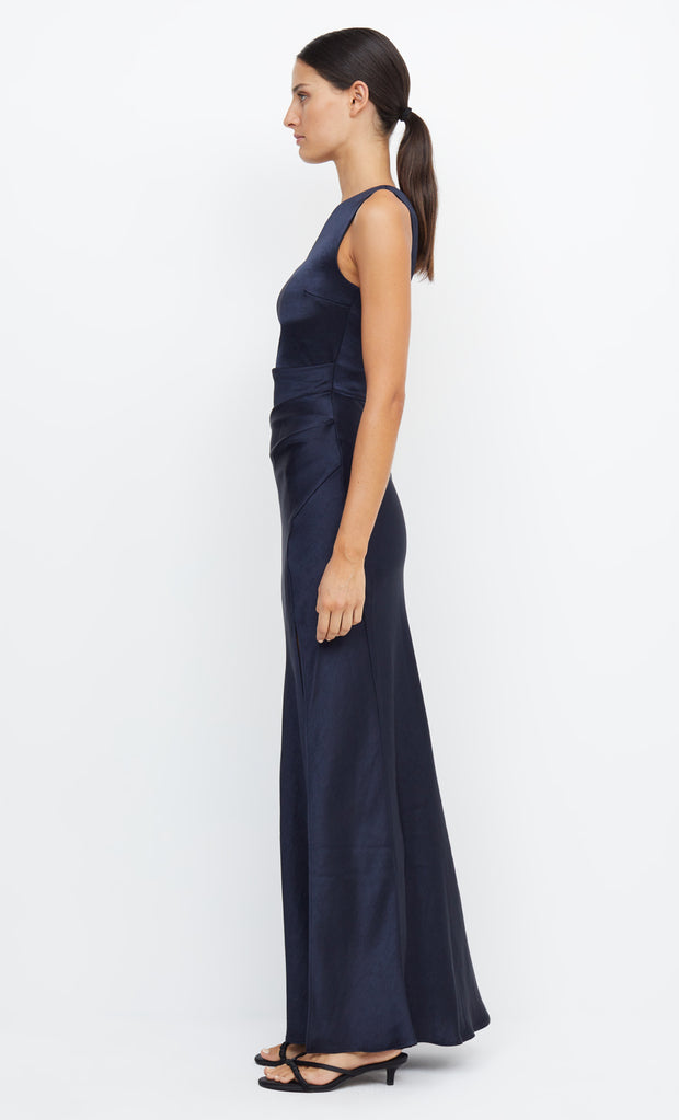 Dreamer Asym One Shoulder Formal Bridesmaid Dress in Ink by Bec + Bridge