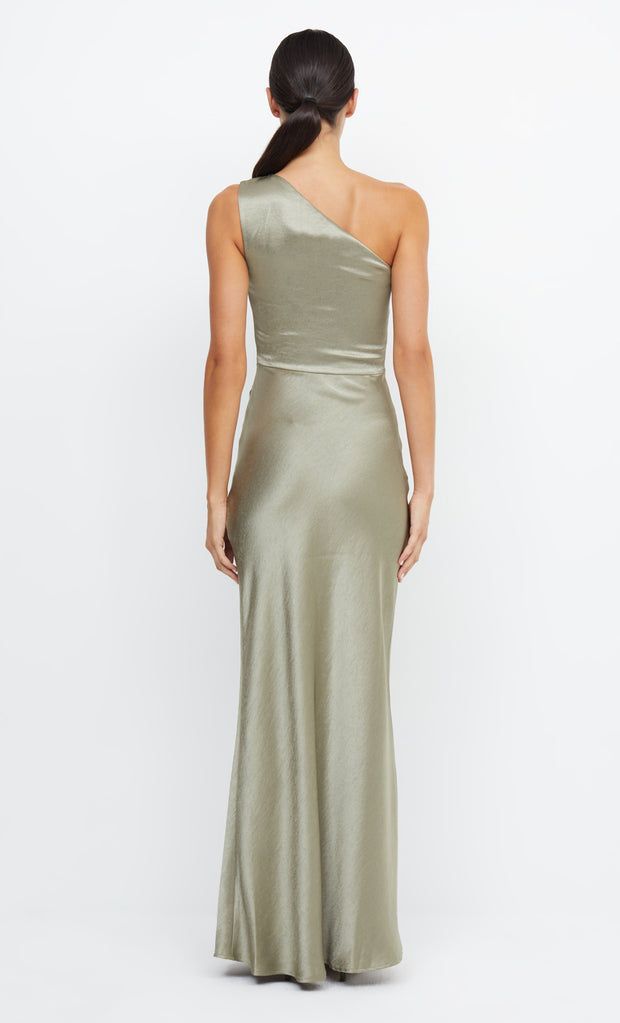 Dreamer Asym Bridesmaid Dress in Sage Green by Bec + Bridge