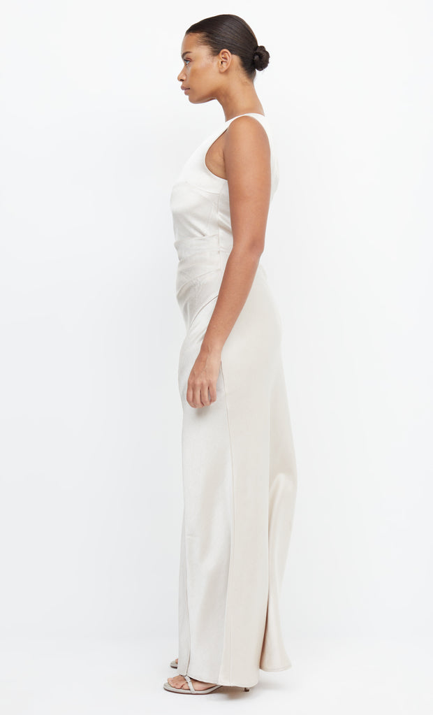 Dreamer Asym Bridesmaid Dress in Sad Off White by Bec + Bridge