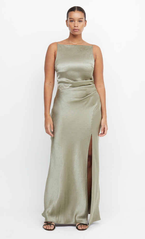 Dreamer High neck Maxi Dress in Sage Green by Bec + Bridge