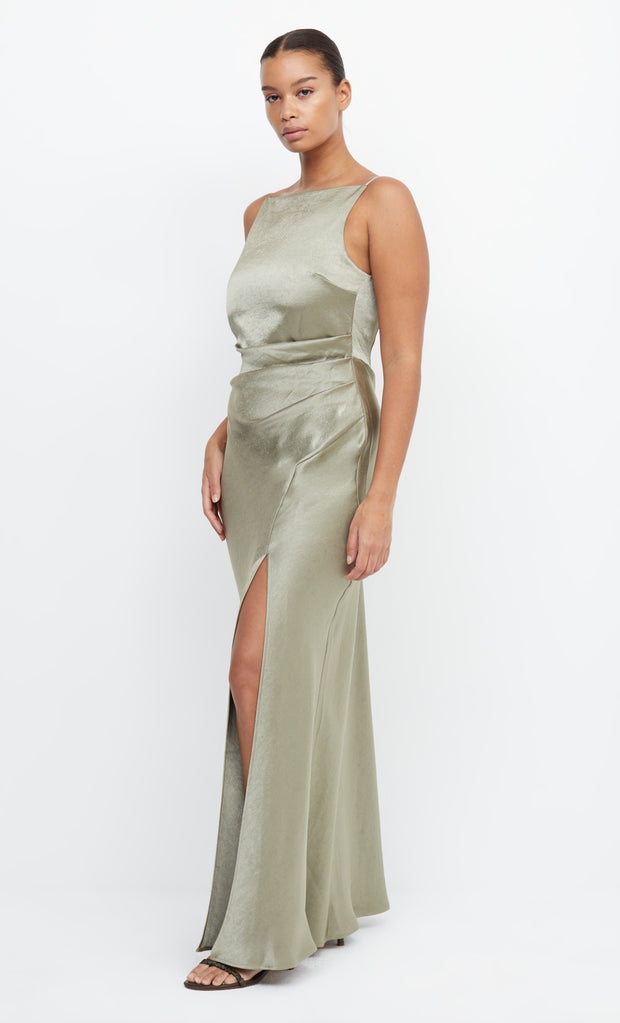 Dreamer High neck Maxi Dress in Sage Green by Bec + Bridge