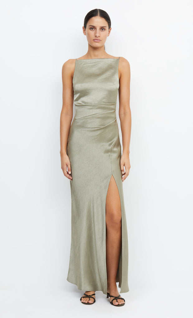 Dreamer High neck Maxi Dress in Sage Green by Bec + Bridge