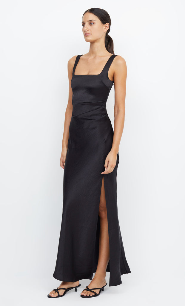 Dreamer Square Neck Formal Bridesmaid Dress in Black by Bec + Bridge