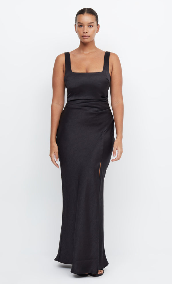 Dreamer Square Neck Formal Bridesmaid Dress in Black by Bec + Bridge