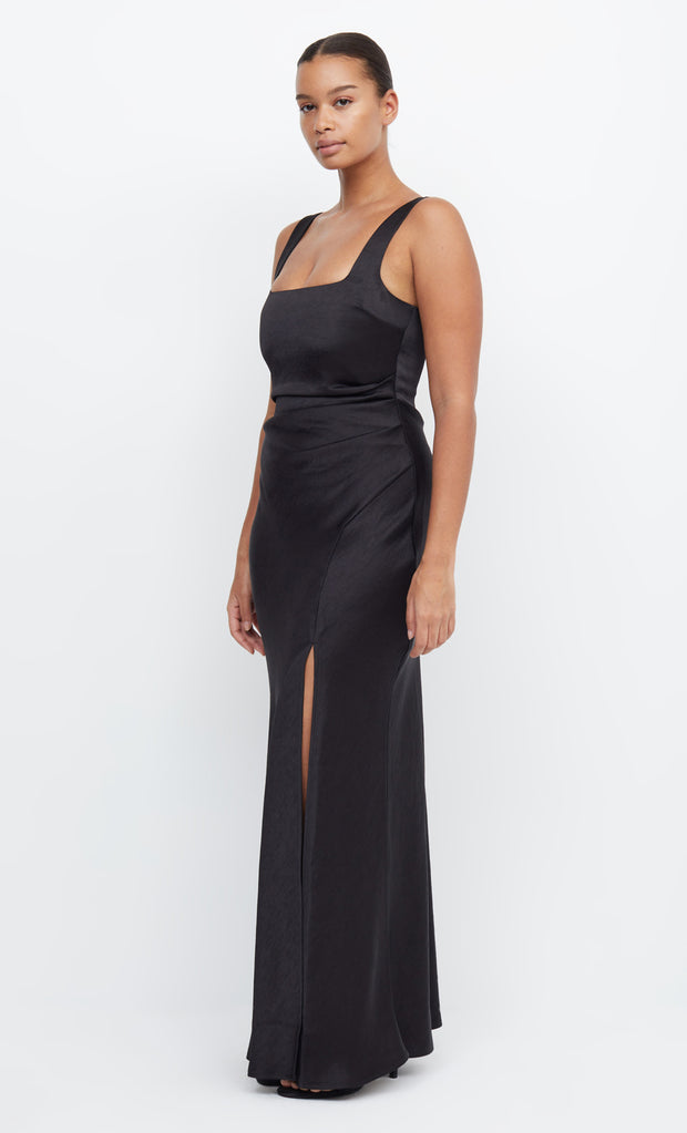 Dreamer Square Neck Formal Bridesmaid Dress in Black by Bec + Bridge