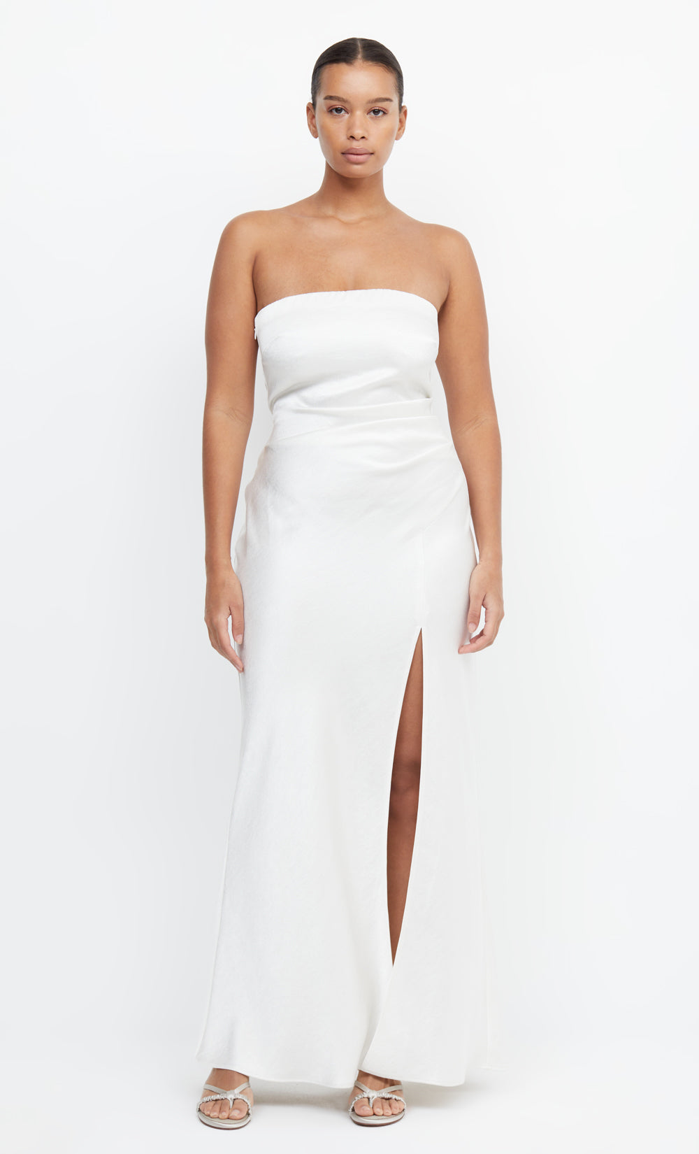 the dreamer strapless dress ivory