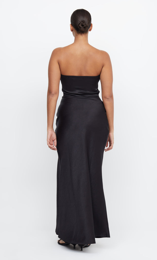 Dreamer Strapless Maxi Bridesmaid Formal Dress in Black by Bec + Bridge