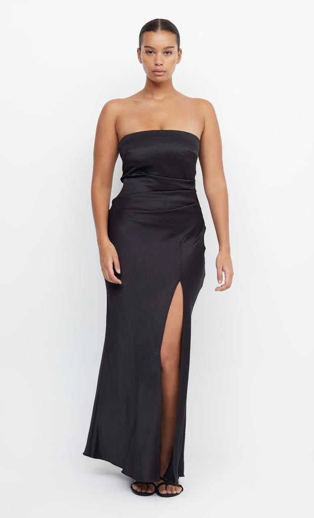 THE DREAMER STRAPLESS DRESS - BLACK